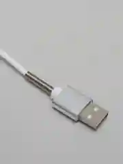 Белый кабель c пружинкой Type-C micro USB, 2м