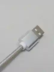 Белый кабель c пружинкой Type-C micro USB, 2м
