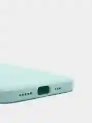 Бирюзовый чехол силиконовый iPhone 12 PRO матовый с защитой камер, закрытым низом и бархатом внутри