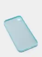 Ледяной чехол для iPhone XR матовый силиконовый с закрытым низом и бархатом внутри