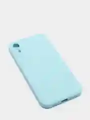 Ледяной чехол для iPhone XR матовый силиконовый с закрытым низом и бархатом внутри