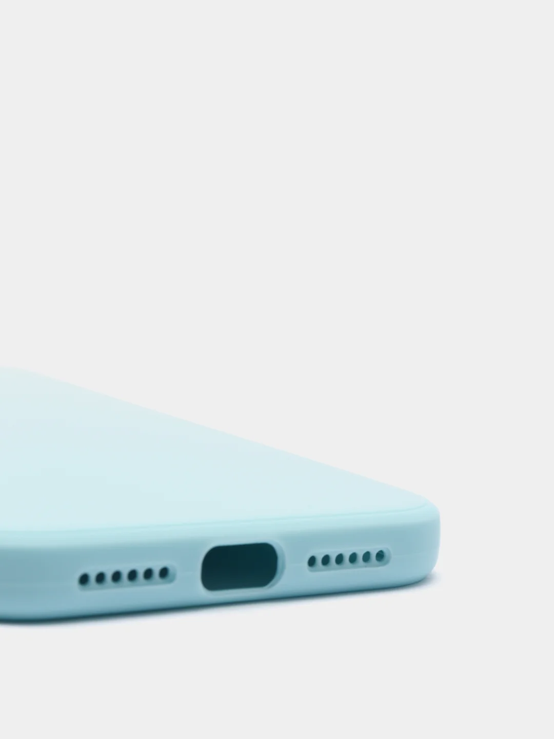 Ледяной чехол для iPhone XR матовый силиконовый с закрытым низом и бархатом внутри