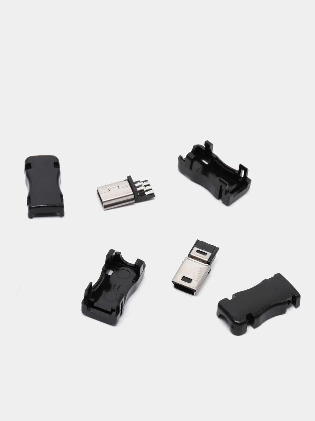 Разъем Mini USB папа 5 пин, под пайку, 2 штуки