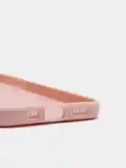 Коралловый меланж чехол силиконовый для iPhone 12 матовый с защитой камер, закрытым низом и бархатом внутри