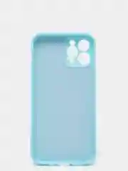 Ледяной чехол силиконовый iPhone 12 PRO матовый с защитой камер, закрытым низом и бархатом внутри