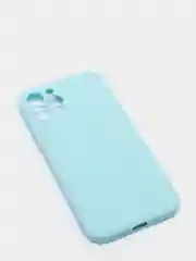 Ледяной чехол силиконовый iPhone 12 PRO матовый с защитой камер, закрытым низом и бархатом внутри