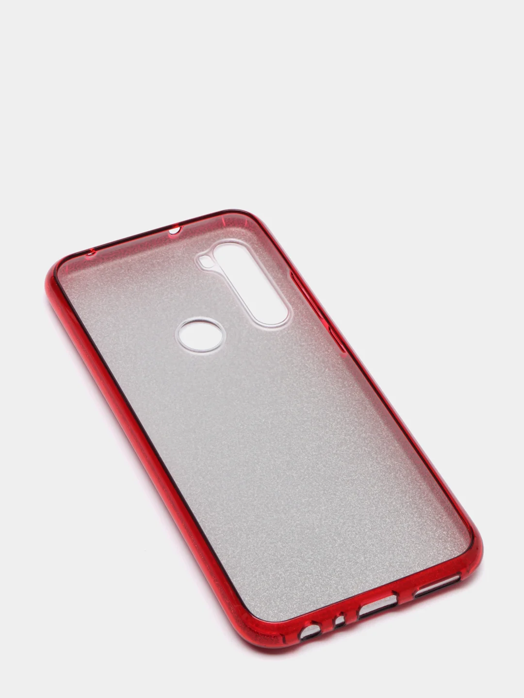 Красный чехол блестящий Xiaomi Redmi Note 8T, накладка c блёстками Редми Нот 8Т