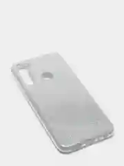 Серебряный чехол блестящий Xiaomi Redmi Note 8T, накладка c блёстками Редми Нот 8Т