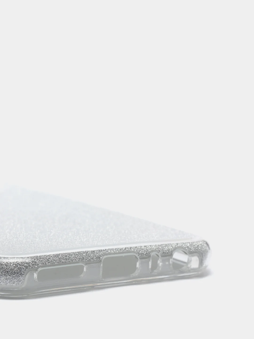 Серебряный чехол блестящий Xiaomi Redmi Note 8T, накладка c блёстками Редми Нот 8Т