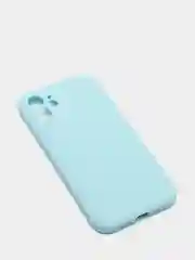 Ледяной чехол силиконовый для iPhone 12 матовый с защитой камер, закрытым низом и бархатом внутри