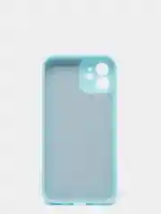 Ледяной чехол силиконовый для iPhone 12 матовый с защитой камер, закрытым низом и бархатом внутри