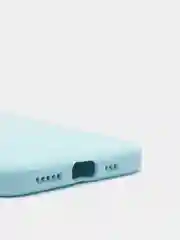 Ледяной чехол силиконовый для iPhone 12 матовый с защитой камер, закрытым низом и бархатом внутри
