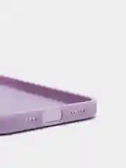 Лавандовый чехол силиконовый iPhone 12 PRO матовый с защитой камер, закрытым низом и бархатом внутри