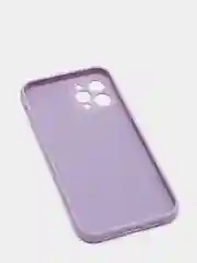 Лавандовый чехол силиконовый iPhone 12 PRO матовый с защитой камер, закрытым низом и бархатом внутри