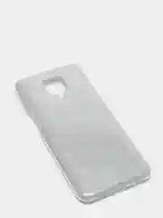 Серебряный чехол блестящий Xiaomi Redmi Note 9S, Note 9 PRO накладка с блёстками