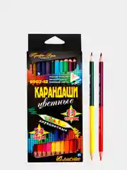 Карандаши двухцветные "Профи-Арт", 12/24 цв., 9502