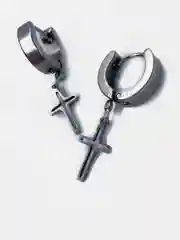 Серьги "Крест", унисекс