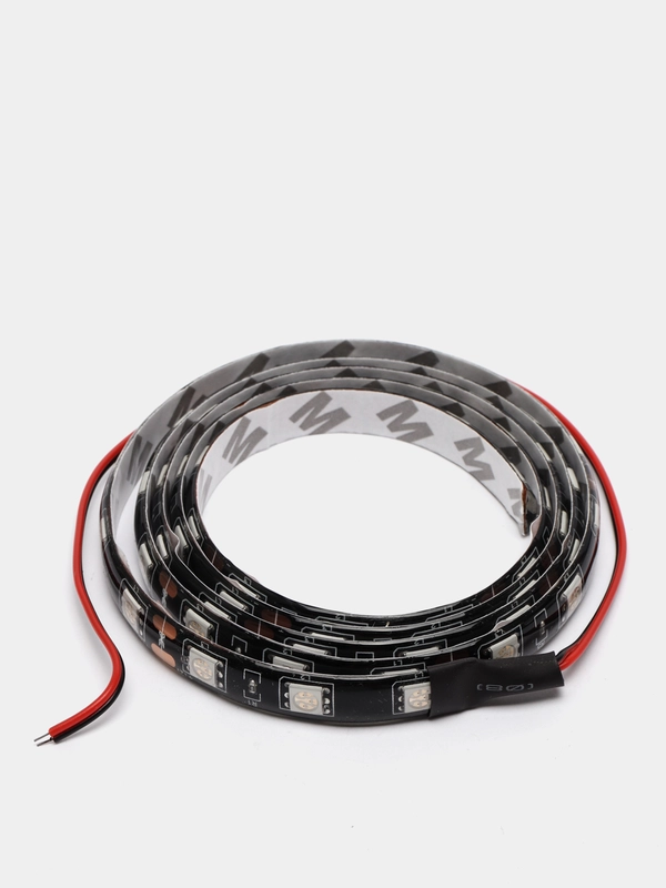Светодиодная подсветка салона в авто, лента 1 м 12V гибкая . Светодиодная LED лента 12V