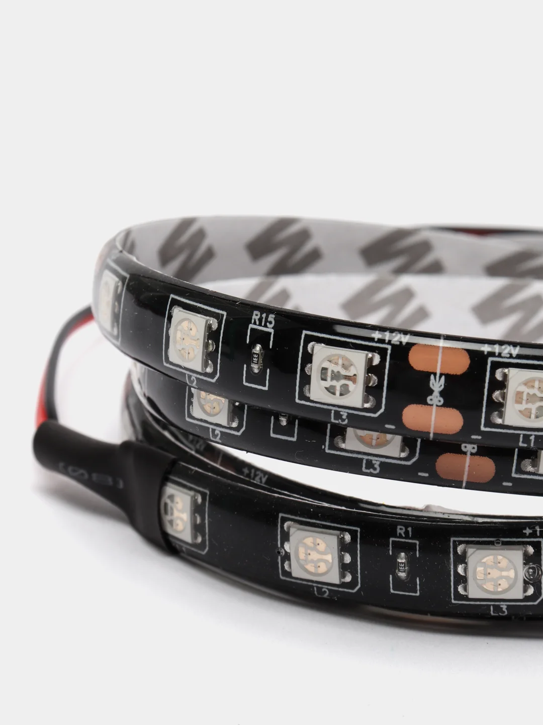 Желтый светодиодная подсветка салона в авто, лента 1 м 12V гибкая . Светодиодная LED лента 12V