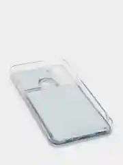 Темно-синий чехол Realme C3 / 5 / 6i силиконовый переливающийся жидкий с блестками и защитой камеры