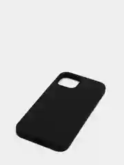 Чехол для iPhone 12/12 Pro (6.1") силиконовый матовый черный без логотипа "Премиум"