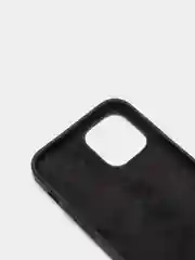 Чехол для iPhone 12/12 Pro (6.1") силиконовый матовый черный без логотипа "Премиум"