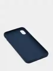Темно-синий чехол для Apple iPhone XS Max силиконовый, матовый, однотонный