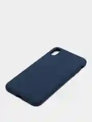 Темно-синий чехол для Apple iPhone XS Max силиконовый, матовый, однотонный