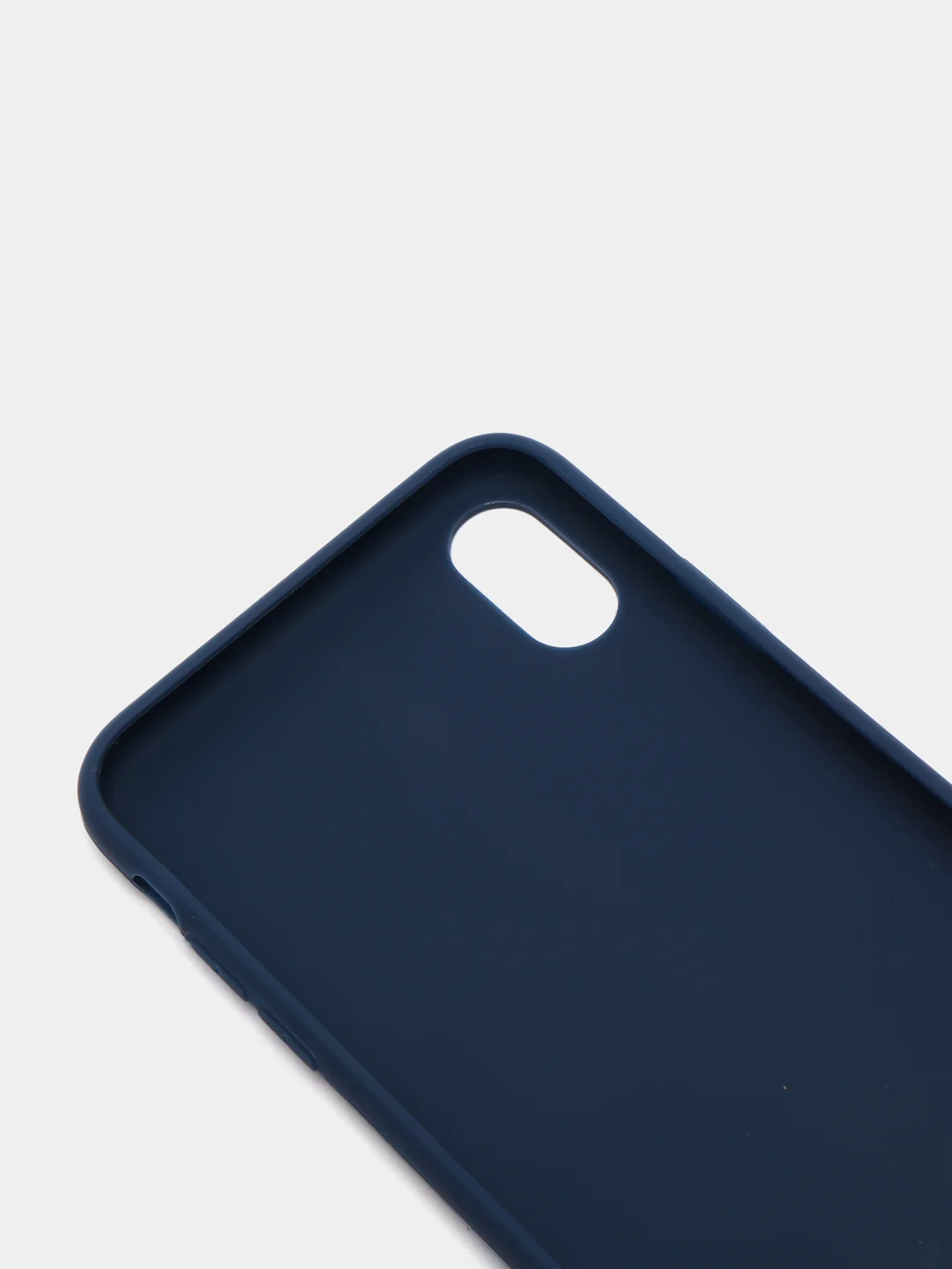Темно-синий чехол для Apple iPhone XS Max силиконовый, матовый, однотонный
