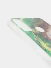 Зеленый чехол Huawei Honor 9X Lite, Honor 8X, Хонор 8Х, силиконовый с мраморным рисунком