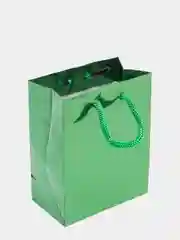Зеленый пакет подарочный