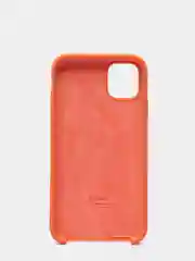 Светло-оранжевый чехол не пачкающийся с бархатом внутри IPHONE 11