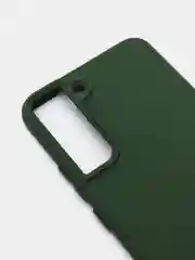 Оливковый чехол с бархатом внутри для Samsung S22