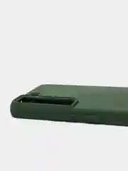 Оливковый чехол с бархатом внутри для Samsung S22