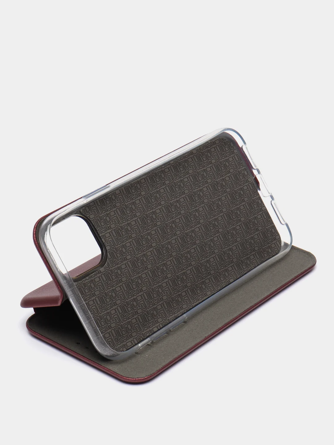 Бордовый чехол книжка iPhone 11