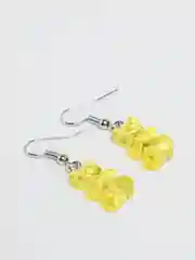 Желтый серьги "Мармеладные мишки"