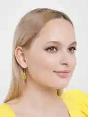 Желтый серьги "Мармеладные мишки"