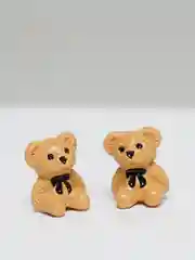 Бежевый серьги Мишки