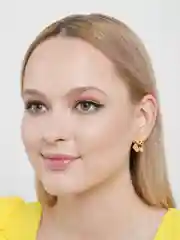 Бежевый серьги Мишки