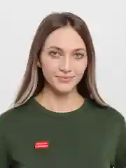 Зеленый значки деревянные "Кря, кусь, пиу, бу, бла, сарказм, Хьюстон"
