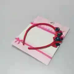 Красный детский ободок для девочки "Модница"