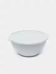 Серебряный миска салатница с крышкой "Риччи"