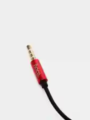 Белый наушники с микрофоном Hoco M51, металлический корпус, 3.5 mm Jack