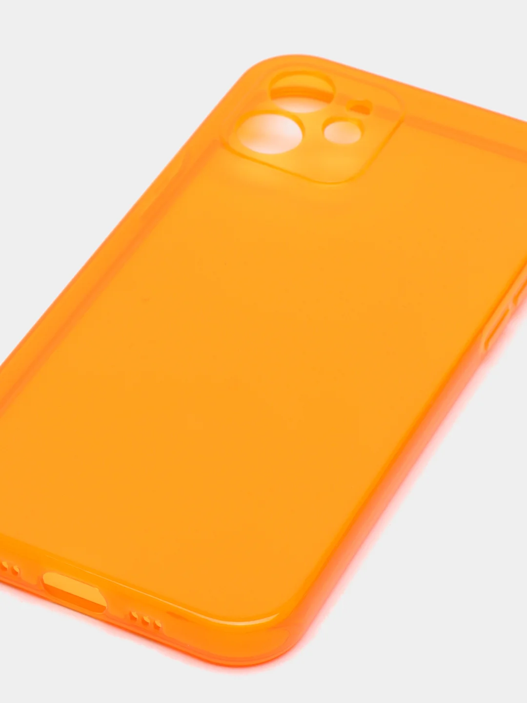 Оранжевый силиконовый чехол для iPhone 11, iPhone 12