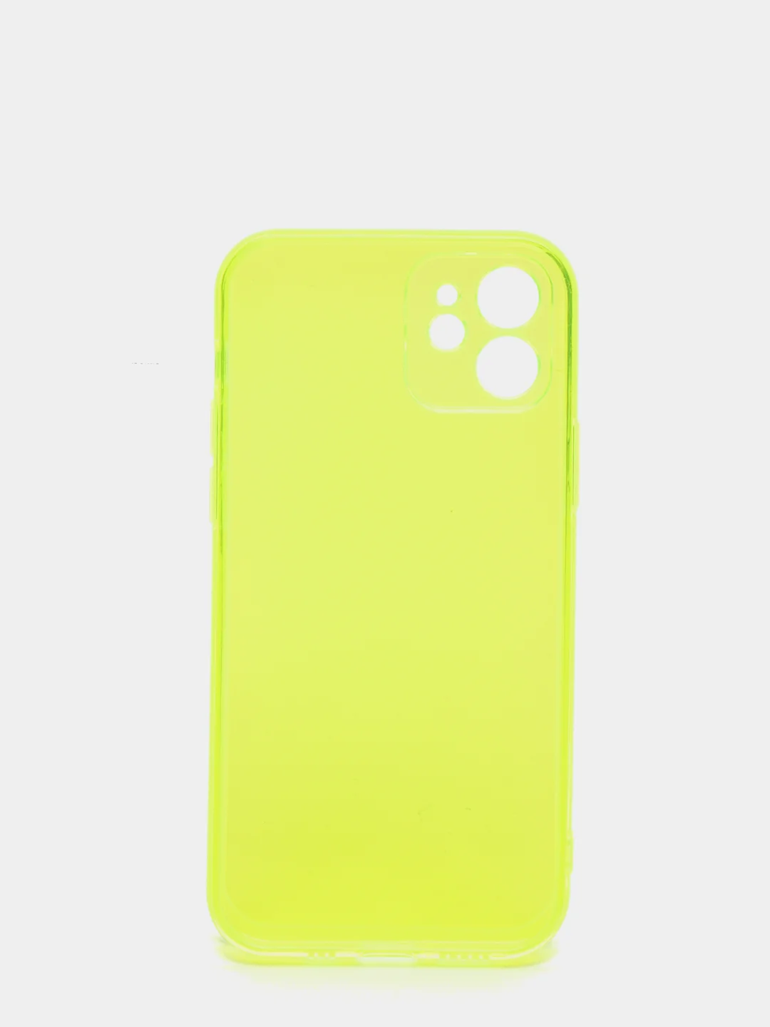 Желтый силиконовый чехол для iPhone 11, iPhone 12