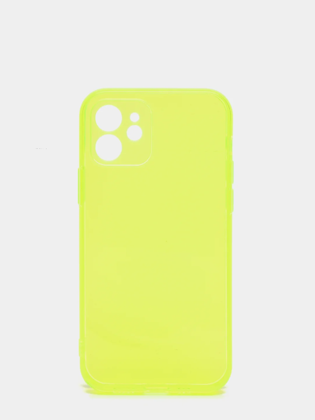 Желтый силиконовый чехол для iPhone 11, iPhone 12
