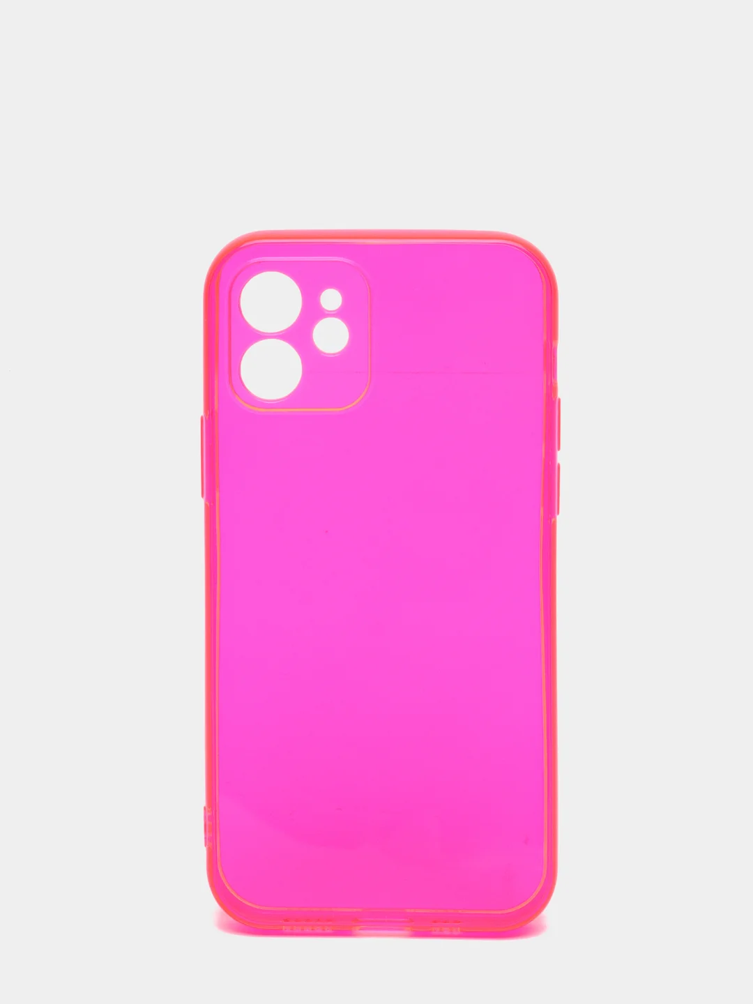 Розовый силиконовый чехол для iPhone 11, iPhone 12