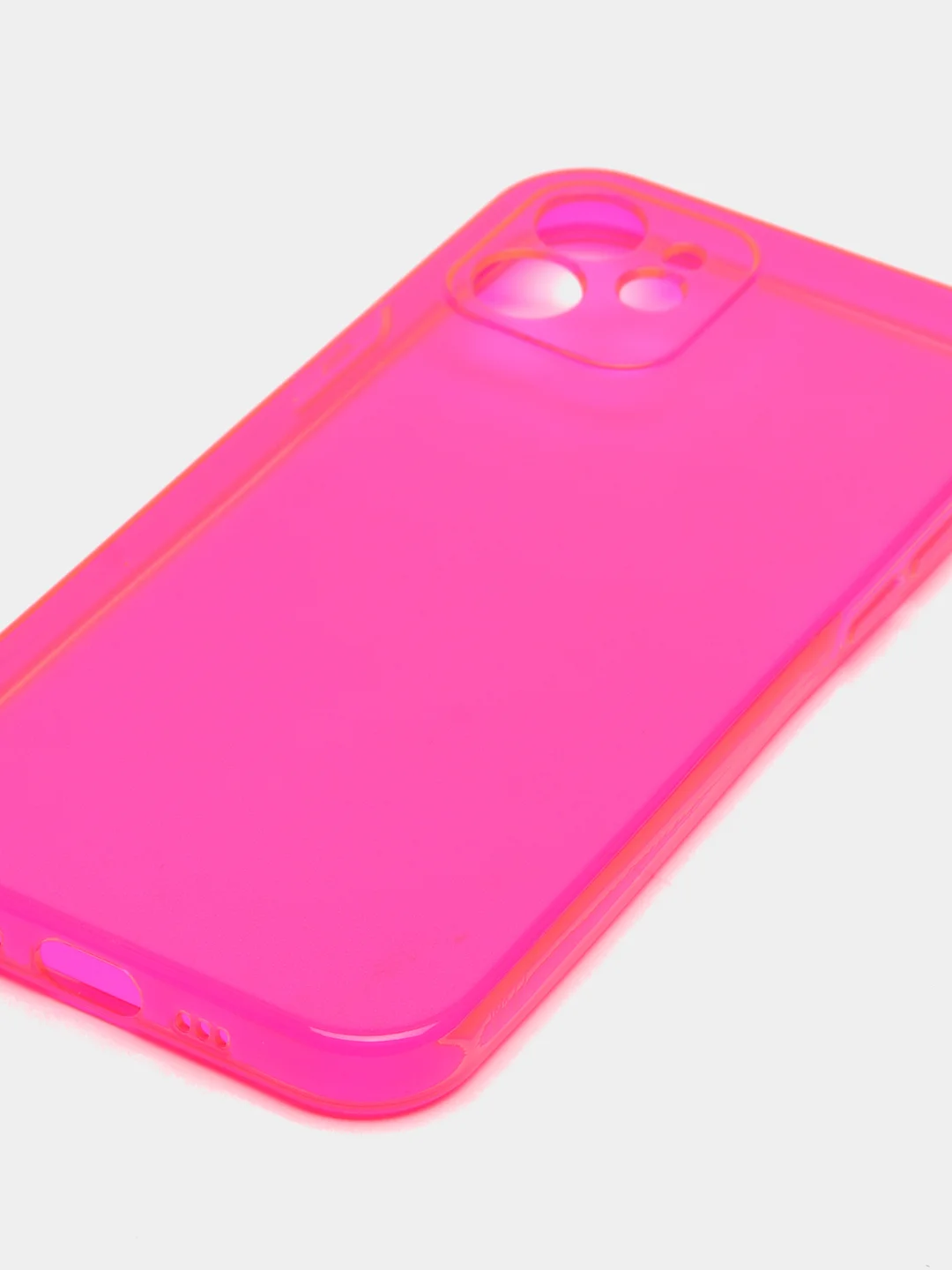 Розовый силиконовый чехол для iPhone 11, iPhone 12