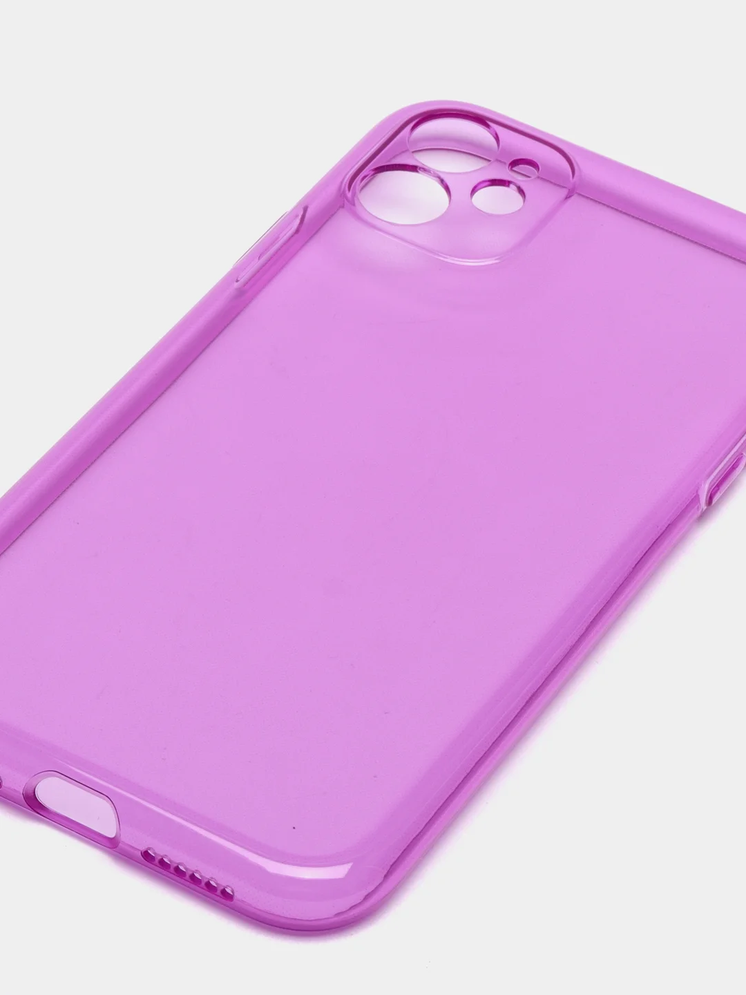 Фиолетовый силиконовый чехол для iPhone 11, iPhone 12
