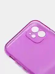 Фиолетовый силиконовый чехол для iPhone 11, iPhone 12